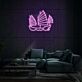 Segelschiff mit traditionellen Segeln LED-Neonschild Wohnzimmer Lounge