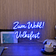 Zum Wohl! Volksfest LED-Neonschild für Bar und Volksfest