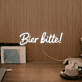 Bier bitte! LED-Neonschild für Bar und Kneipe