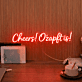 Cheers! O'zapft is! LED-Neonschild für Bar und Oktoberfest