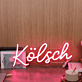 Kölsch LED-Neonschild für Bar und Wohnzimmer