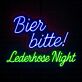 Bier bitte! Lederhose Night LED-Neonschild für Bar Party