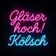 Gläser hoch! Kölsch LED-Neonschild Bar Pub