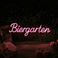 Biergarten Neon Schild für Bar und Terrasse