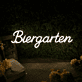 Biergarten Neon Schild für Bar und Terrasse