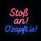 Stoß an! O’zapft is! LED-Neonschild für Bar und Bierfest