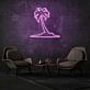 Palme auf Insel LED-Neonschild Wohnzimmer Bar
