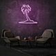 Palme auf Insel LED-Neonschild Wohnzimmer Bar