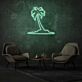 Palme auf Insel LED-Neonschild Wohnzimmer Bar