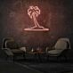 Palme auf Insel LED-Neonschild Wohnzimmer Bar