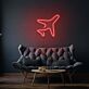 Flugzeug LED-Neonschild Wohnzimmer Büro