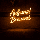 Auf uns! Brauerei LED-Neonschild für Bar und Brauerei