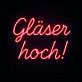 Gläser hoch! LED-Neonschild für Bar Party