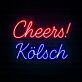 Trend Neon Schild „Cheers! Kölsch“ LED Wandlicht für Bierbar, Oktoberfest, Club und Party Dekoration