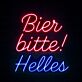 Bier bitte! Helles LED-Neonschild für Bar und Kneipe