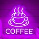 Kaffeetasse LED Neonschild für Café und Küche