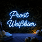 Prost Weißbier Neon Schild für Bar und Kneipe