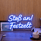 Stoß an! Festzelt LED-Neonschild Party