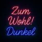 Zum Wohl! Dunkel LED-Neonschild für Bar Brauerei