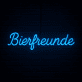 Bierfreunde LED-Neonschild für Bar und Kneipe