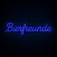 Bierfreunde LED-Neonschild für Bar und Kneipe