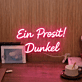 Ein Prosit! Dunkel LED-Neonschild für Bar Brauerei
