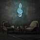 Violinschlüssel LED-Neonschild für Wohnzimmer Musikstudio