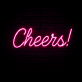 Trend Neon Schild „Cheers!“ LED Wandlicht für Bierbar, Oktoberfest, Club und Party Dekoration