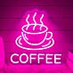 Kaffeetasse LED Neonschild für Café und Küche