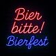 Bier bitte! Bierfest LED-Neonschild für Bar und Festival