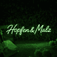 Hopfen & Malz LED-Neonschild für Bar und Brauerei