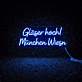 Gläser hoch! München Wiesn LED-Neonschild für Bar und Festival