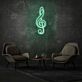 Violinschlüssel LED-Neonschild für Wohnzimmer Musikstudio