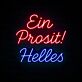 Ein Prosit! Helles LED-Neonschild für Bar Brauerei