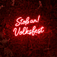 Stoß an! Volksfest LED-Neonschild für Festival Bar