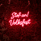 Stoß an! Volksfest LED-Neonschild für Festival Bar