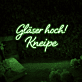 Gläser hoch! Kneipe LED-Neonschild Bar