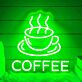 Kaffeetasse LED Neonschild für Café und Küche