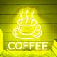 Kaffeetasse LED Neonschild für Café und Küche