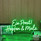 Ein Prosit! Hopfen & Malz LED-Neonschild für Bar Brauerei