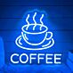 Kaffeetasse LED Neonschild für Café und Küche