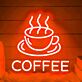 Kaffeetasse LED Neonschild für Café und Küche