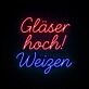 Gläser hoch! Weizen LED-Neonschild für Bar Brauerei