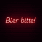 Bier bitte! LED-Neonschild für Bar und Kneipe