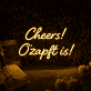 Cheers! O’zapft is! LED-Neonschild für Bar und Fest