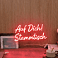 Auf Dich! Stammtisch LED-Neonschild für Bar und Kneipe