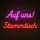Auf uns! Stammtisch LED-Neonschild Bar Restaurant