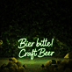 Bier bitte! Craft Beer LED-Neonschild für Bar und Brauerei