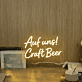 Auf uns! Craft Beer LED-Neonschild für Bar und Pub