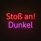 Stoß an! Dunkel LED-Neonschild für Bar Brauerei